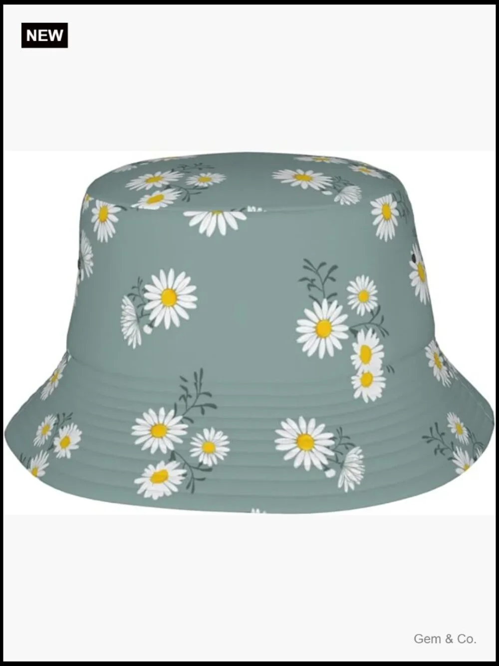Reversible Floral Bucket Hat Sun Protection Packable Unisex